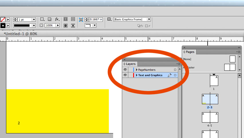 page number settings indesign
